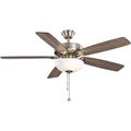 Hampton Bay 52 in. ENERGY STAR LED Brushed Nickel Ceiling Fan with Light Kit 37530